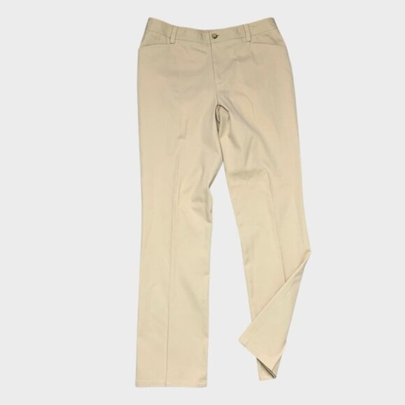 Lauren Ralph Lauren Straight Leg Cotton Pants Sz 8 - Picture 1 of 7